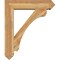 Ekena Millwork Legacy Arts and Crafts Rough Sawn Bracket w/ Offset Brace, Western Red Cedar, 8"W x 34"D x 40"H BKT0806X34X40LEC03RWR - alternate 2